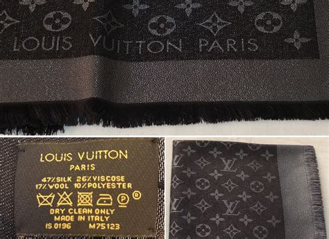 louis vuitton monogram shawl real vs fake